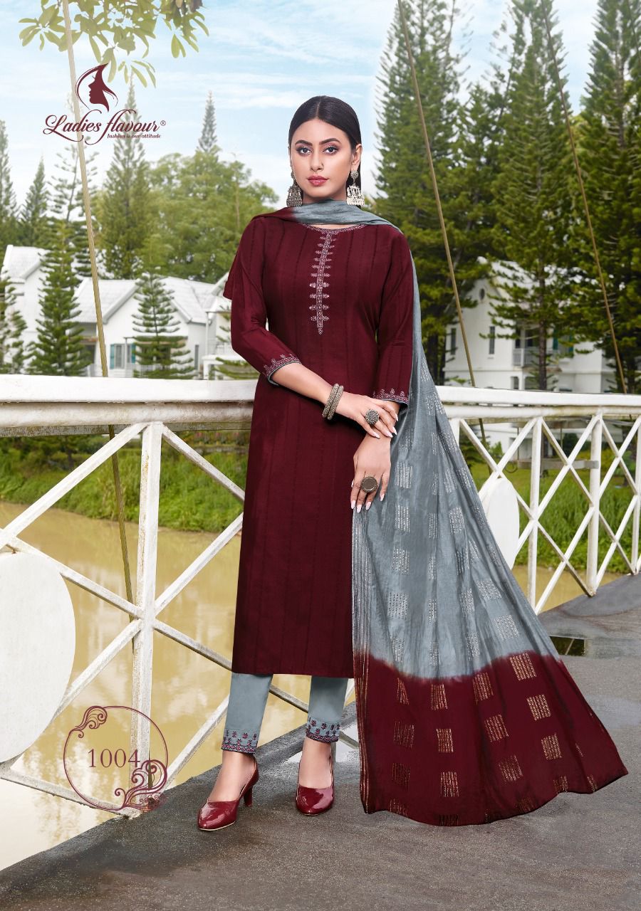  Ladies Flavour Safar Festive Wear Wholesale Kurti With Bottom Dupatta Collection 